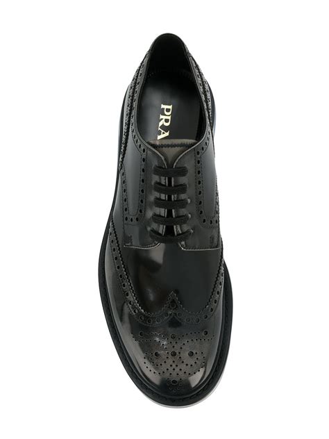 prada brogues air sole|prada silver brogues.